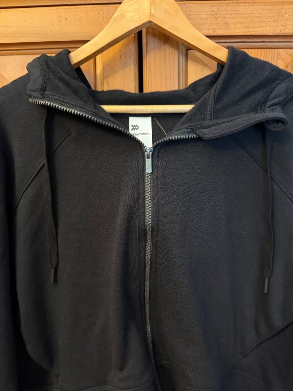 All in Motion Active Comfort Black Full Zip Sweatshirt - XXL - Picture 6 of 13
